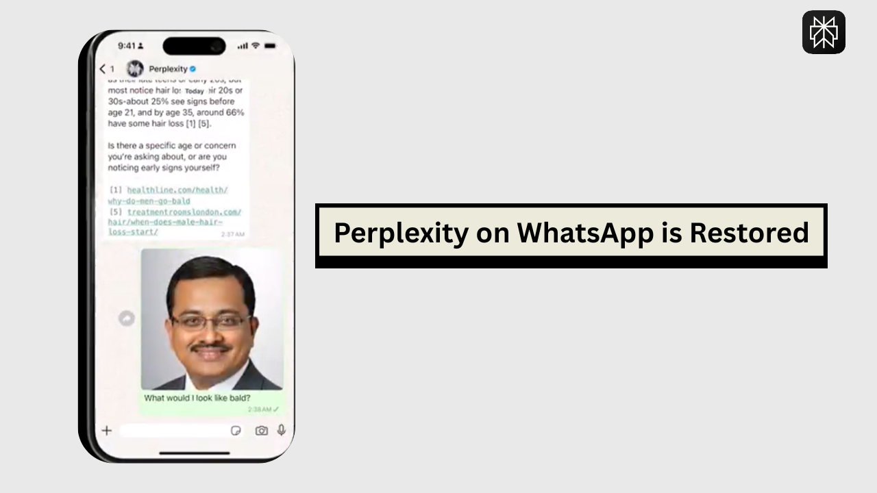 Perplexity WhatsApp Restored After Hours of Outage, CEO Reacts on X