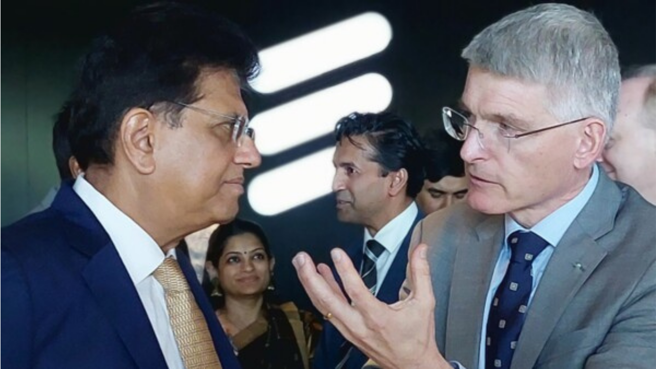 Piyush Goyal Meets Ericsson Leadership in Sweden to Boost India-Sweden 5G and Digital Cooperation