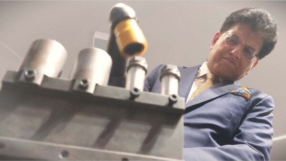 India S Minister Of Commerce And Industry Shri Piyush Goyal Tries A 5G Connected Screwdriver At The Ericsson Imagine Studio In Stockholm June 12 2025 