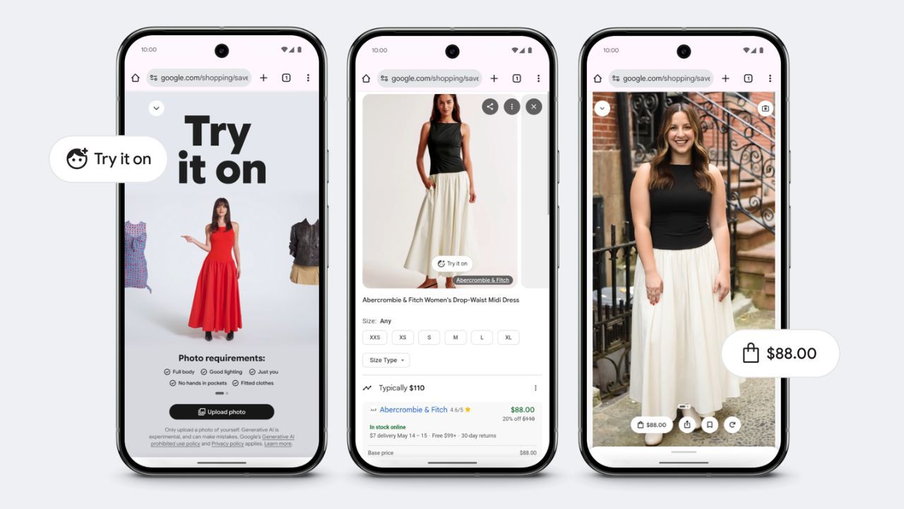 Shopping Reimagined: Google Adds AI ‘Try-On’ Feature
