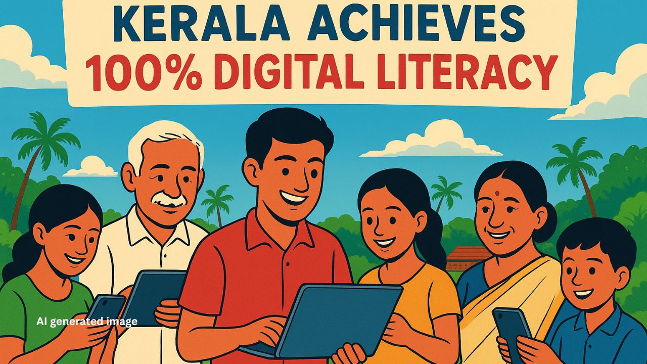 Kerala Creates History: First Indian State to Achieve 100% Digital Literacy