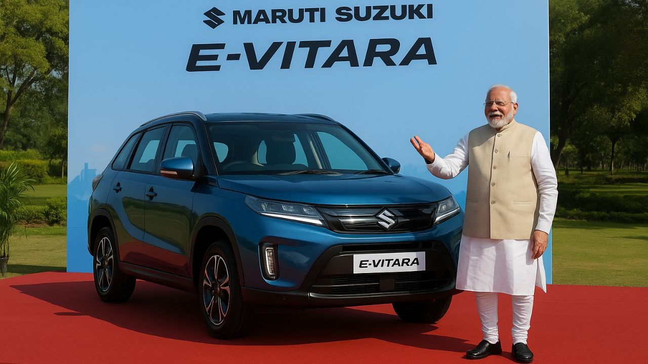 PM Modi Flags Off Maruti’s First Made-in-India Electric SUV