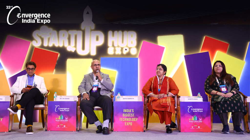 Investors discuss evolving venture capital trends at Startup Hub Expo 2026 in New Delhi.