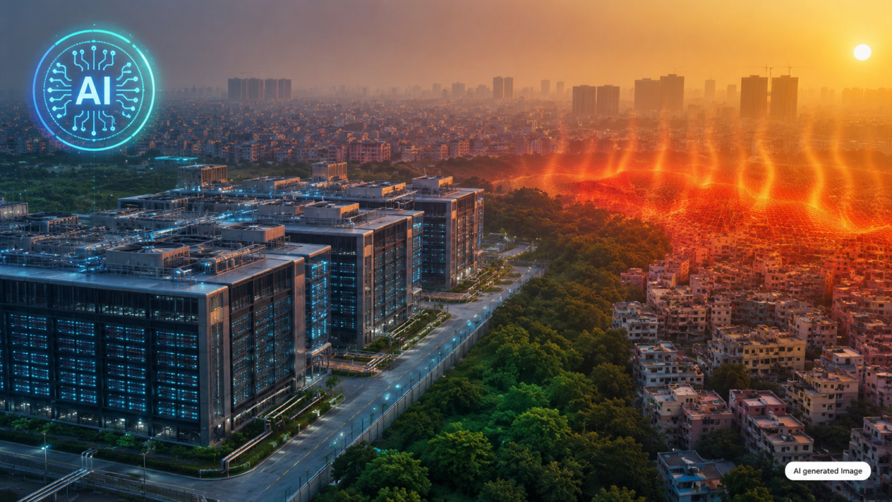 AI-focused data centres in Bengaluru increase urban heat and add to energy consumption amid infrastructure expansion.