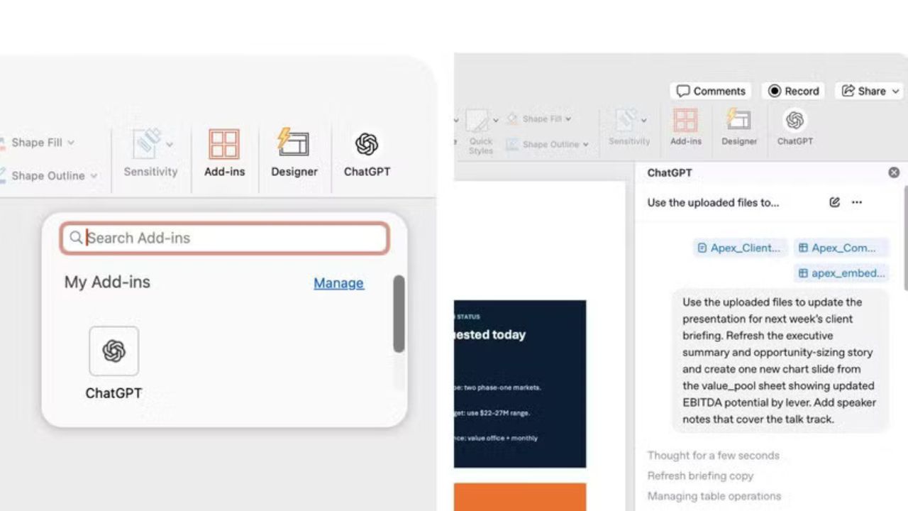 OpenAI Launches ChatGPT for PowerPoint: Create AI Presentation Slides With Simple Prompts