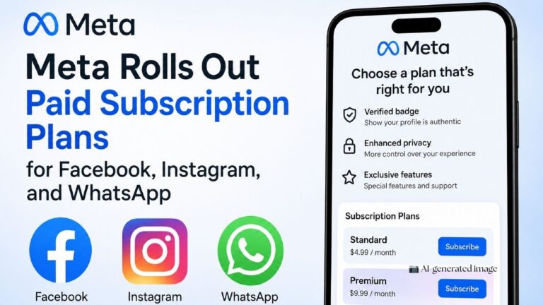 Meta Launches Paid Facebook, Instagram, and WhatsApp Plans Worldwide