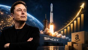 SpaceX's rising valuation has helped propel Elon Musk's estimated net worth to $1.4 trillion while pushing the aerospace company ahead of Amazon in global rankings.