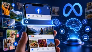 Meta's new AI-powered search experience on Facebook enables users to discover content through conversational queries instead of traditional keyword searches.