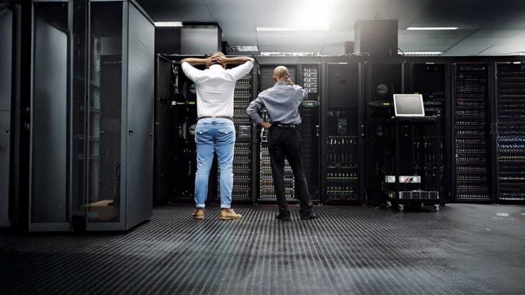 Representative image: Engineers work to restore services after a power outage disrupted operations at Pimpri Chinchwad's Integrated Command and Control Centre (ICCC) data centre.