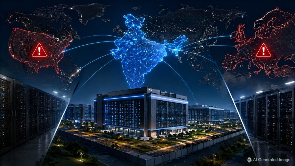 India is expanding digital infrastructure amid rising global demand for AI and cloud computing.