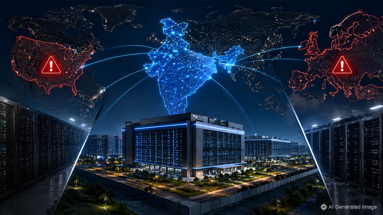 India Emerges as Global Data Centre Hub as US and Europe Face Capacity Crunch
