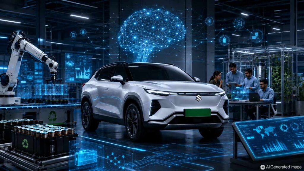 Maruti Suzuki has partnered with five Indian startups to develop AI-powered business solutions and sustainable lithium-ion battery recycling technologies under its incubation programme.
