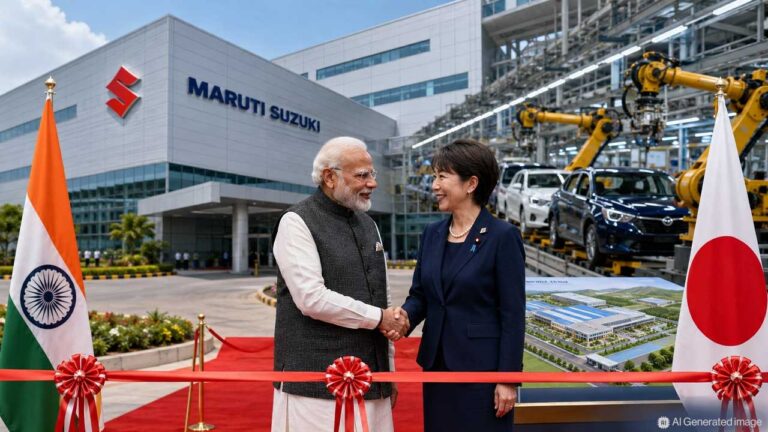 PM Modi, PM Takaichi inaugurate Maruti Suzuki Kharkhoda Plant: ₹35,000 Crore Investment, 21,000 Jobs, 10 Lakh Vehicles