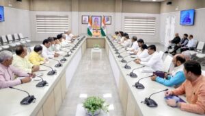Uttar Pradesh CM holds Cabinet meeting. Image Source | INDIA TV