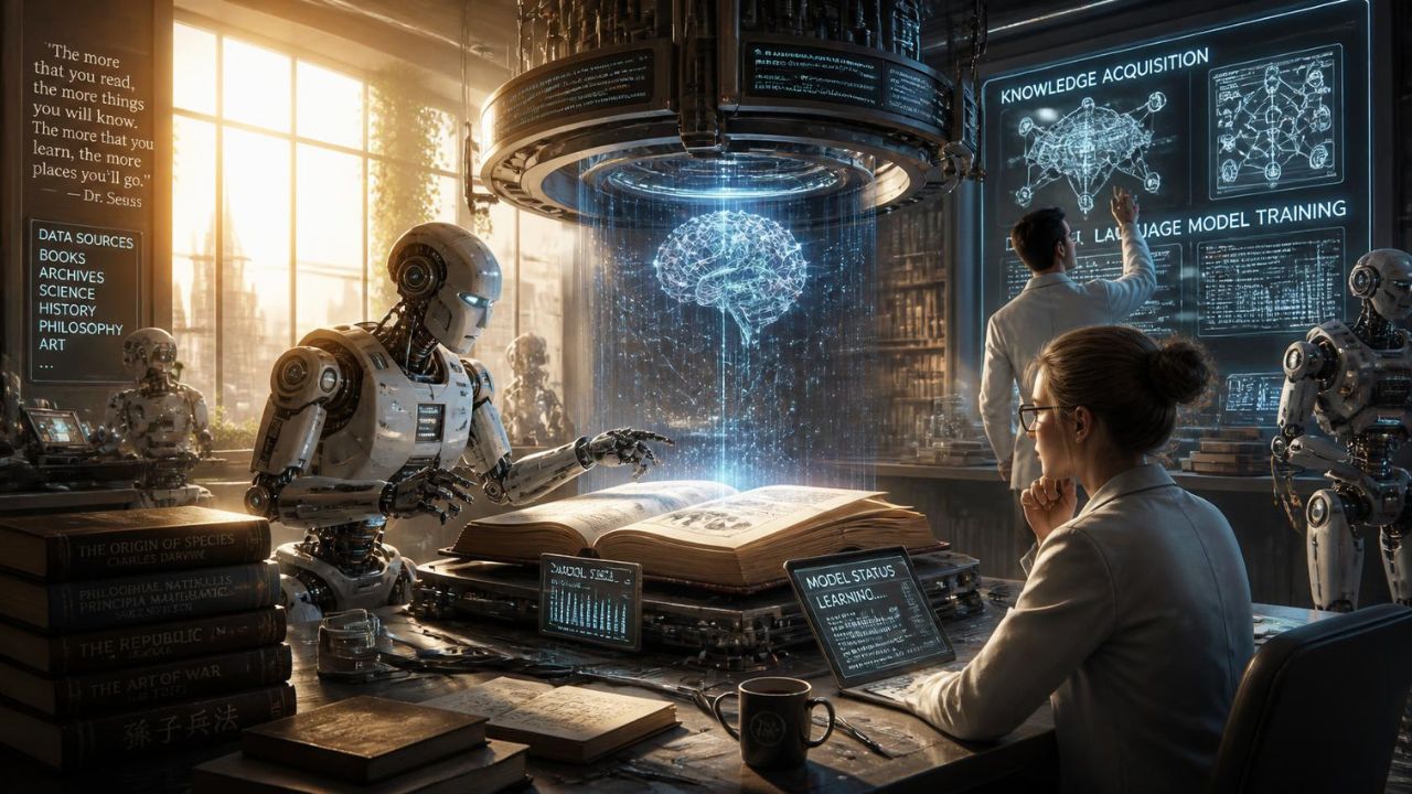 AI Companies Buying Old Books to Train AI Models Raise Concerns | Image Credits: Canva