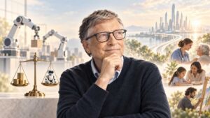 Bill Gates’ AI safety warning highlights concerns about job disruption, automation, and misinformation.