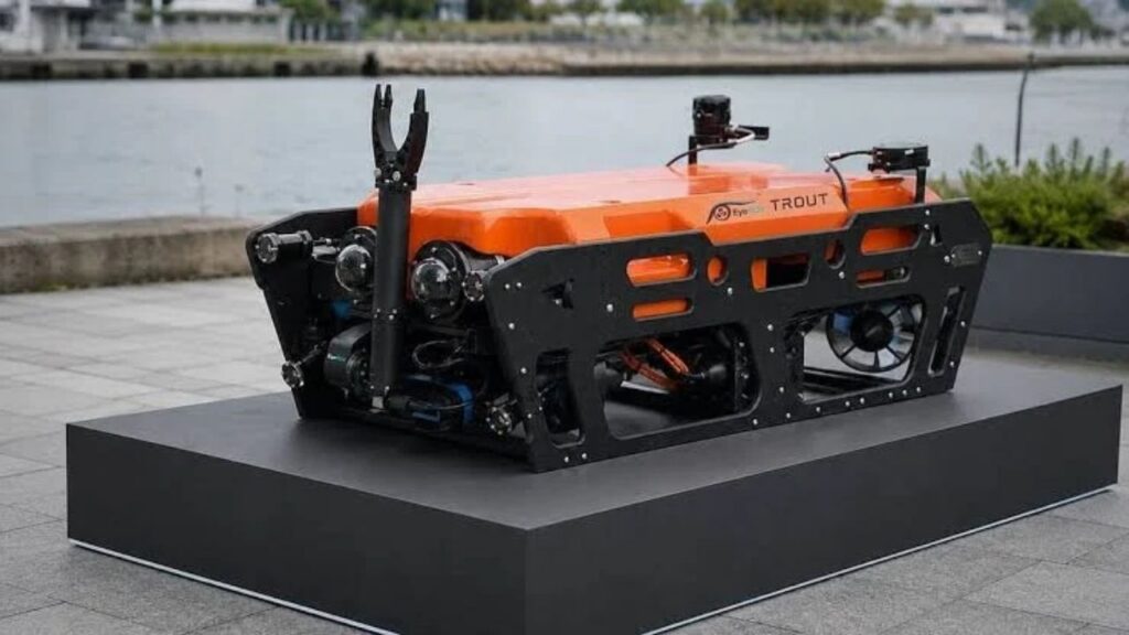 Indian Navy Receives Indigenous EyeROV TROUT Underwater Drones | Image Credits: Defence.Capital